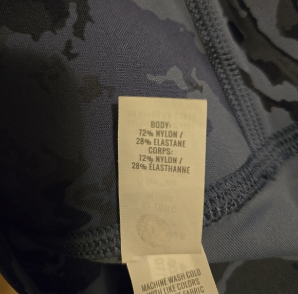 Aerie Womens XL Long Leggings, Blue And Black Pattern - Picture 5 of 5